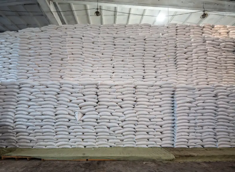 Tons of Raizen sugar at Brazil Poultry Exporters warehouse