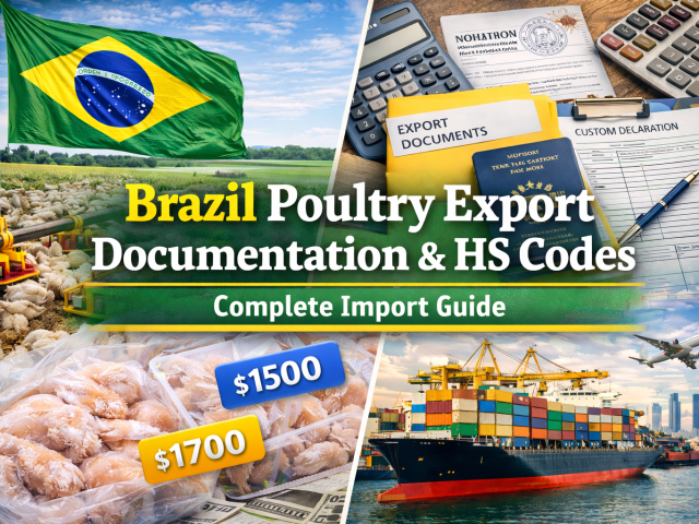 Brazil Poultry Export Documentation & HS Codes: Complete Import & Compliance Guide