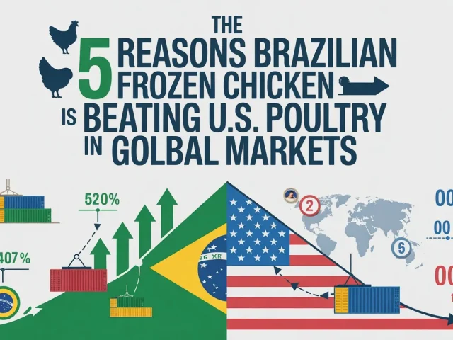 Brazil vs USA Poultry Export Comparison Global Market Analysis 2026